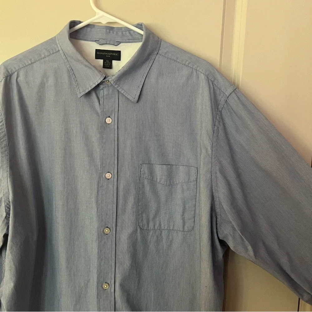 Banana Republic men’s long sleeve casual button down shirt | size 2XL